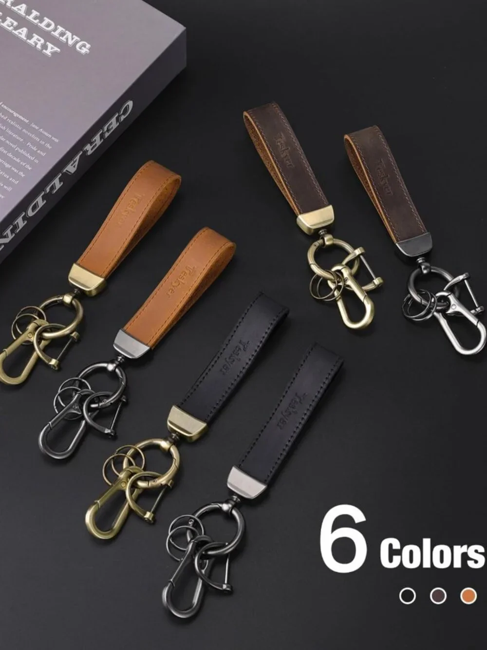 Stylish Leather Key Chain for Men | Durable Car Key Holder with Strap